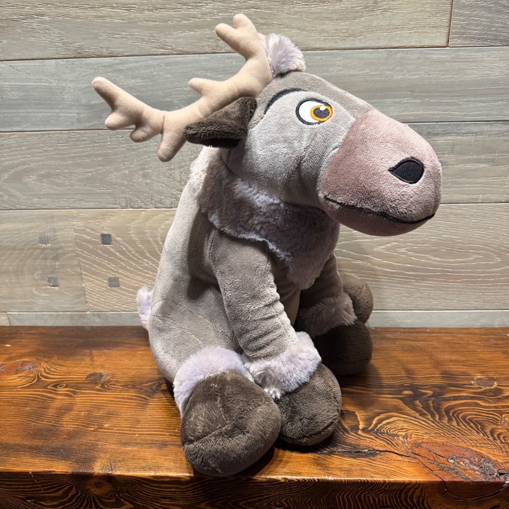 Disney Frozen Sven Reindeer Plush 13.5 Inch Sitting Stuffed Animal Toy